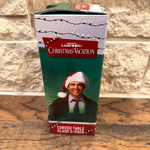 NWT 2 Piece National Lampoon's Christmas Vacation Stemless Wine Glass Set - Picture 3 of 5